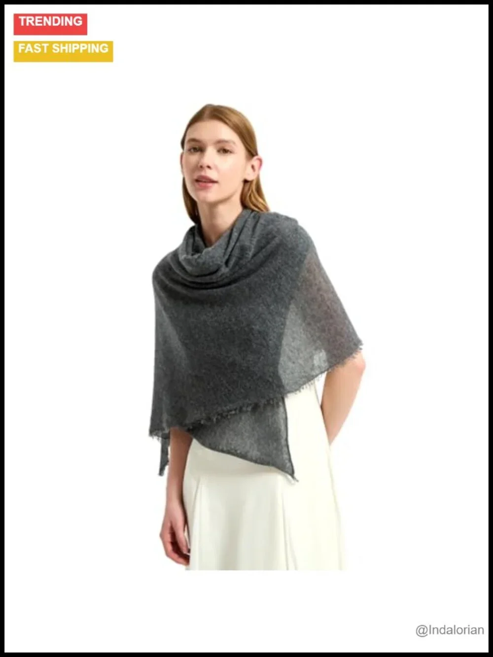 100% Cashmere Wrap Pashmina Shawl for Women Evening Dress Lightweight Travel
